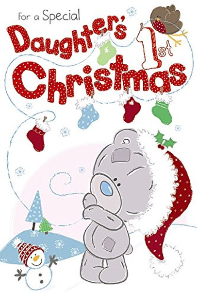 Daughters 1st Christmas Me to You Bear Card