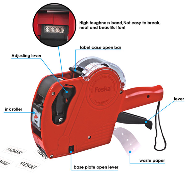 Price Label Machine - Retail Shop 8 Digits Labelling