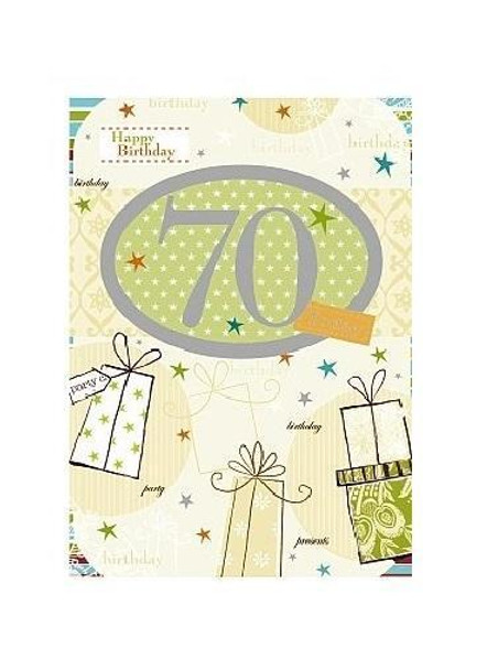 70TH BIRTHDAY - AGE 70 MALE FEMALE NEW GREETINGS CARD