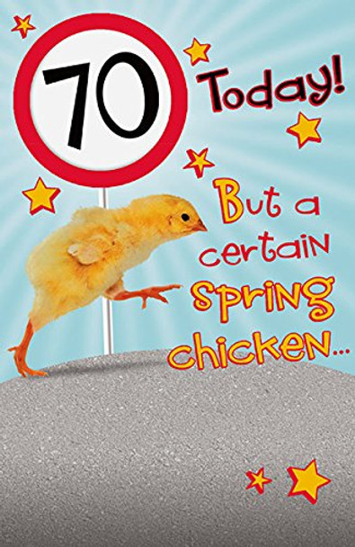70 Spring Chicken Card