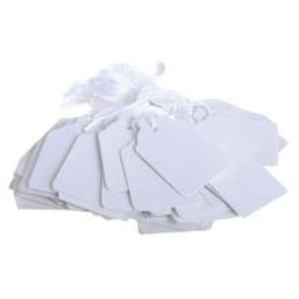 Box of 1000 White Merchandise Tags 38mm X 24mm