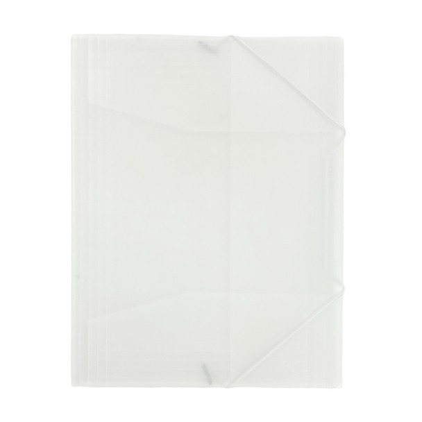 Janrax A4 Clear 3 Flap Folder with Elasticated Closure