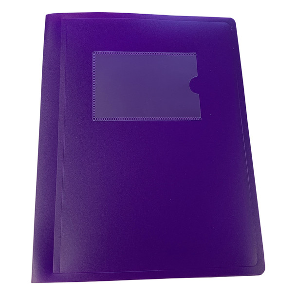 A5 Purple Flexible Cover 40 Pocket Display Book