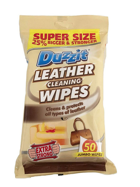 Pack of 50 Jumbo Leather Cleaning Wipes