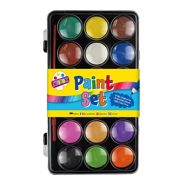 18 Colour Paint box with Paint brush