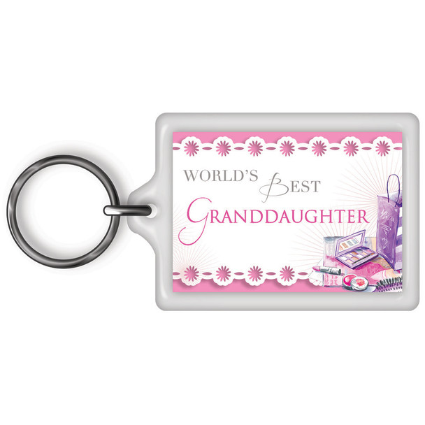 World's Best Granddaughter Celebrity Style Keyring