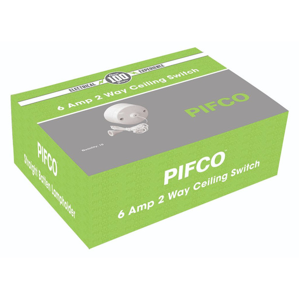 6Amp 2 Way Ceiling Pull Switch by Pifco