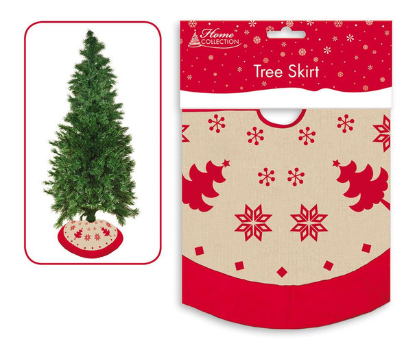 Calico Cotton Christmas Tree Skirt