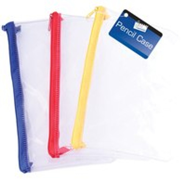 8" Clear Exam Pencil Case