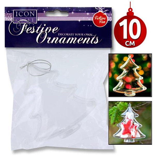 Decorate your Own Christmas Ornaments Tree 10cm by Icon Craft