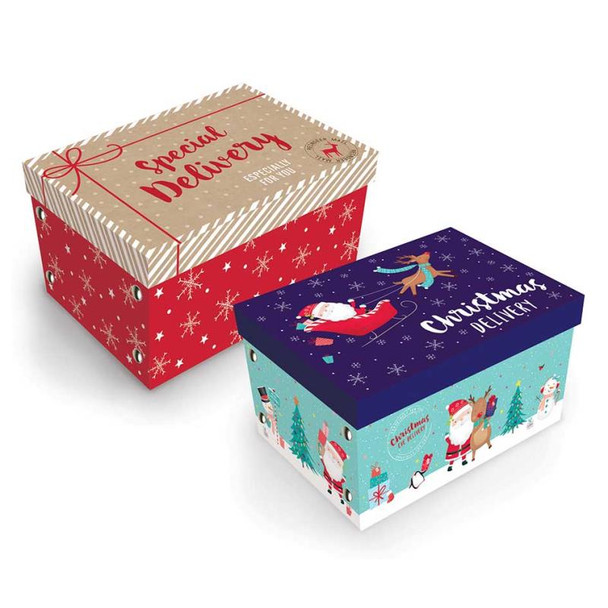 Luxury Christmas Eve Rectangle Flat Pack Box