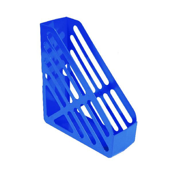 Blue Polystyrene Magazine Rack
