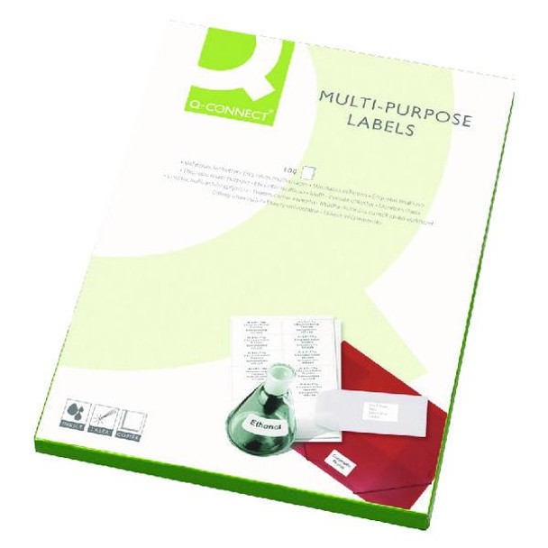Pack of 2400 Multipurpose 64x33.9mm White Labels