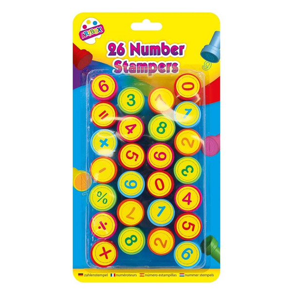 Pack of 26 Assorted Number Stampers