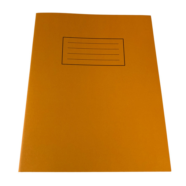 Pack of 25 Janrax 9x7" Orange 80 Pages Feint and Ruled Exercise Books