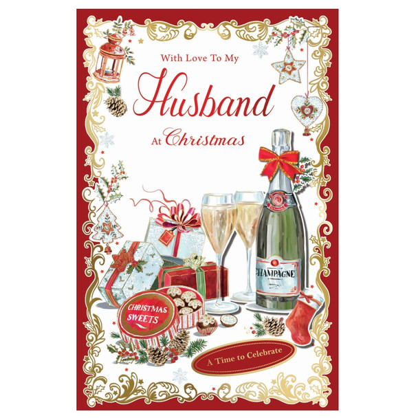 With Love to My Husband Time to Celebrate Christmas Card