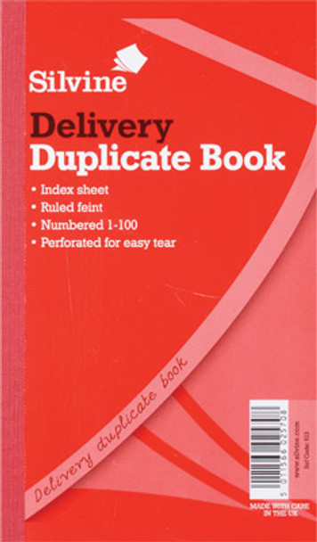 Duplicate Delivery Book 8.25"x5"