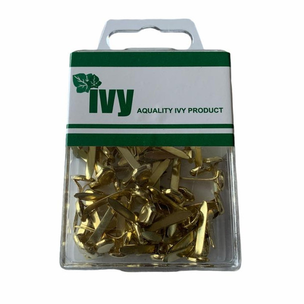 Pack of 50 19mm Brass Paper Fasteners