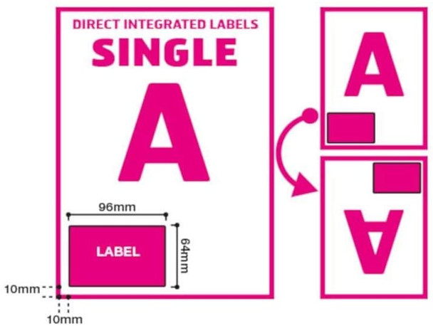 Box of 1000 A4 Direct Integrate Labels from Priory Direct