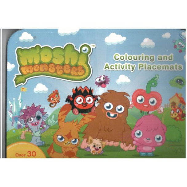 Moshi Monsters Colouring and Activity Placemats {DC}