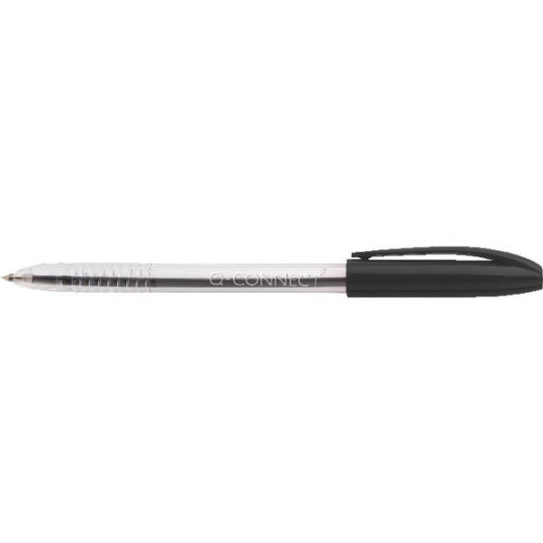 Stick Grip Ballpoint Pen Medium Black (Pack of 20)