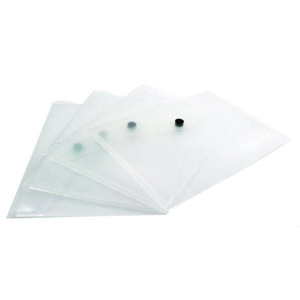 Pack of 12 A5 Polypropylene Clear Document Folders