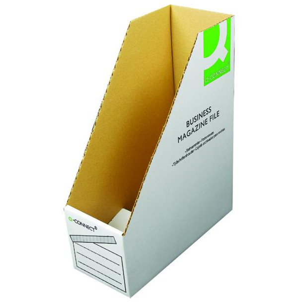 Pack of 10 Business Magazine White Files W100xD230xH300mm