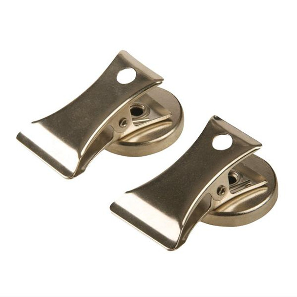 Pack of 2 Silver Heavy Duty Bulldog Clips