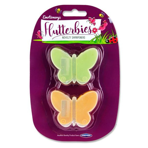 Pack of 2 Flutterbies Novelty Sharpeners