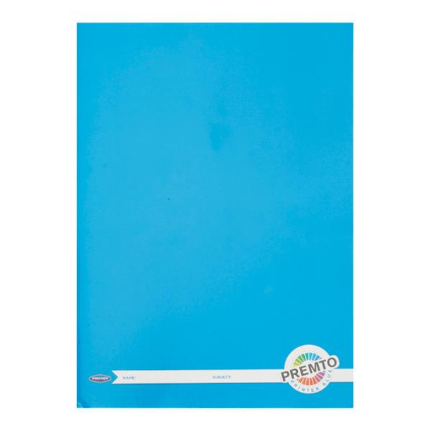 A4 120 Pages Printer Blue Manuscript Book by Premto