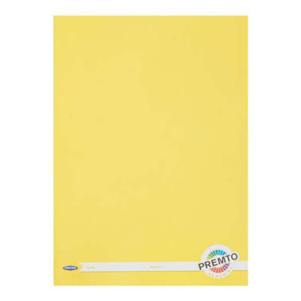 A4 120 Pages Sunshine Yellow Manuscript Book by Premto