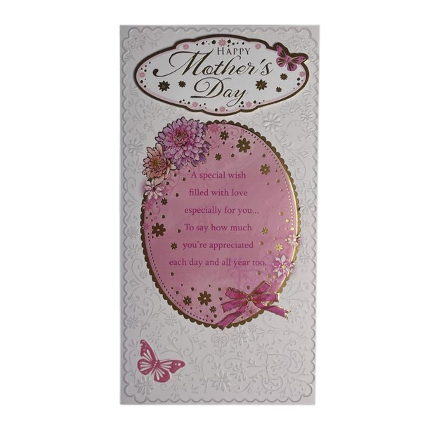Butterfly Design Open Mother's Day Card