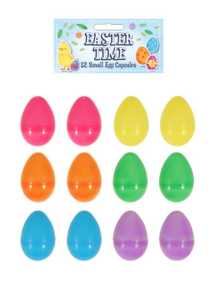 Pack of 12 6cm Easter Egg Capsules