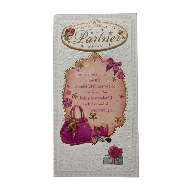 To My Partner Purses and Gift Design Mother's Day Card