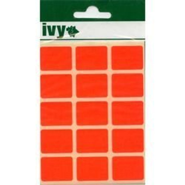 Pack of 60 Red Labels 19x25mm