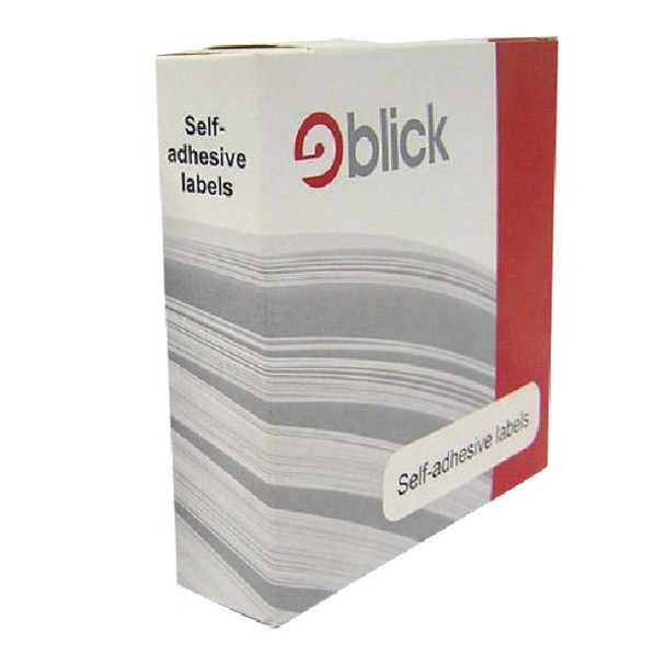 Pack of 400 White Blick Labels in Dispensers 25x50mm