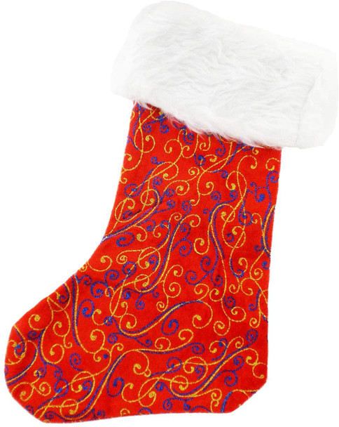 Luxury Fur Sparkling Christmas Stocking