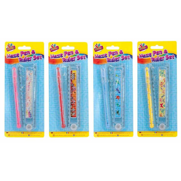 Maze Pen and Ruler Set