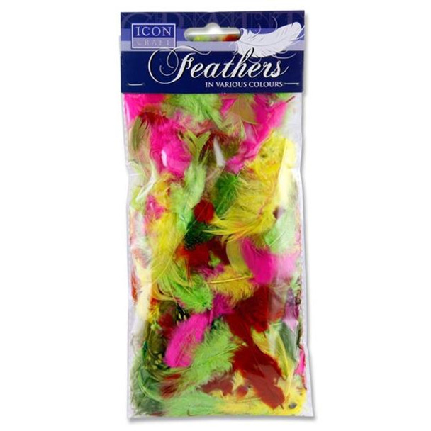 Bag of 7g Bright Feathers by Icon Craft
