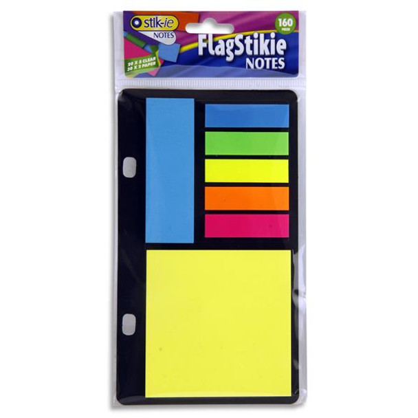 Pack of 160 Pieces Flag Sticky Notes by Stik-ie