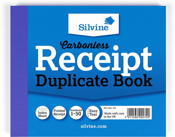 4x5" Carbonless Duplicate Receipt Book