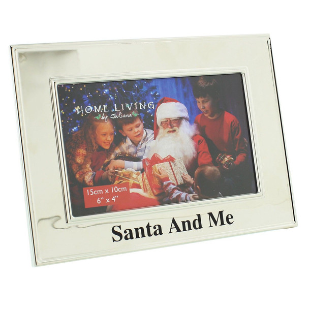Santa and Me Silver Plated Picture Frame
