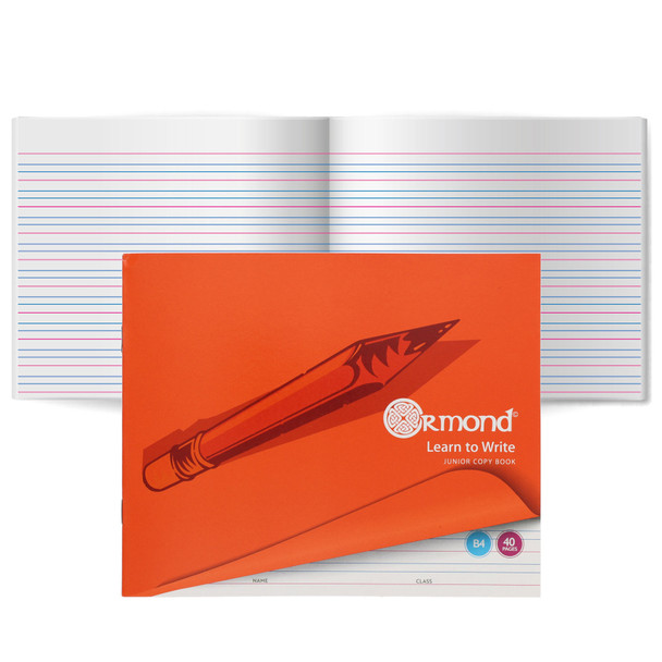 B4 40 Pages Learn To Write Copy Book by Ormond