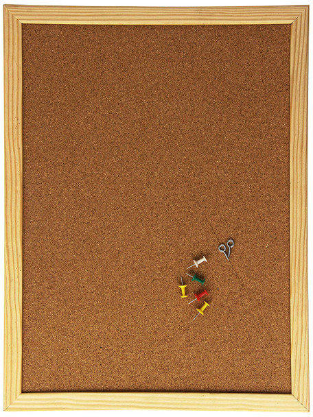 Q Connect 300x400mm Wooden Frame Cork Board