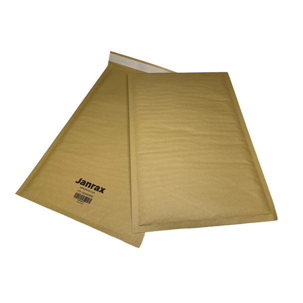 Pack of 100 Bubble Lined Size 3/F Padded Brown Postal Envelopes by Janrax