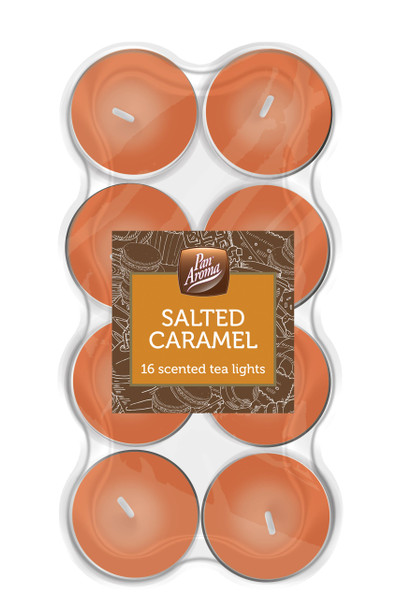 Pack of 16 Salted Caramel Colour Tea-Lights