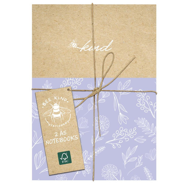 Pack of 2 A5 Bee Kind Notebooks