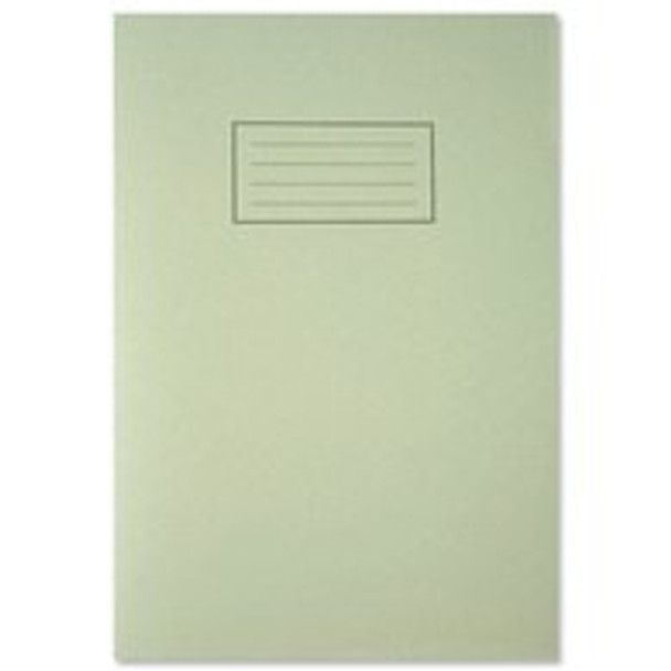 A4 Green Exercise Book - Lined with Margin