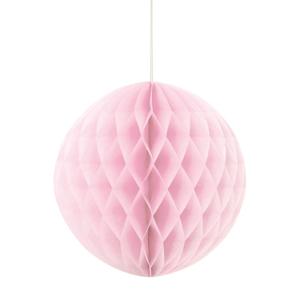 Lovely Pink Solid 8" Honeycomb Ball