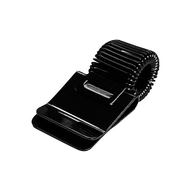 Pack of 50 Black Metal Pen Holder Clips for Notebooks and Clipboards